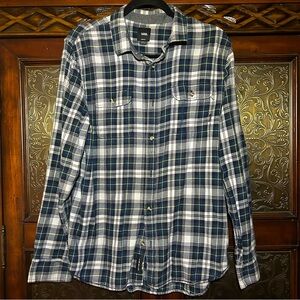 Vans Men's Blue Plaid Shirt
